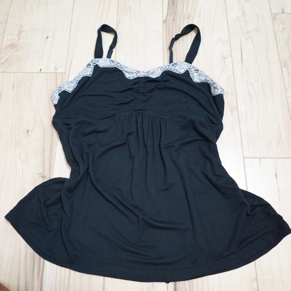 Cool Nights Lace Trim Babydoll Cami L